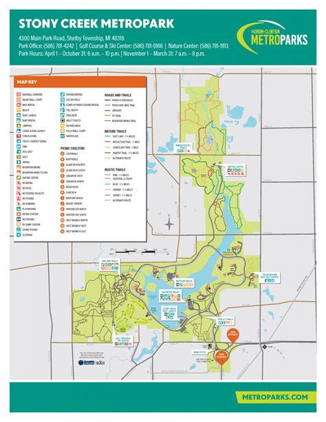 Park Maps Huron Clinton Metroparks