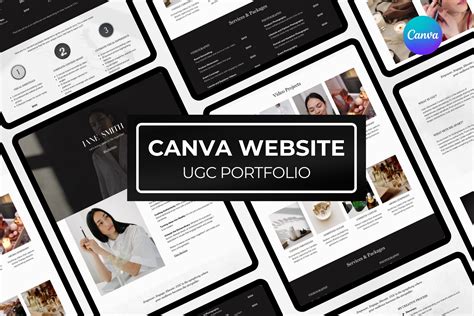 UGC Portfolio Template for Canva | Creative Market