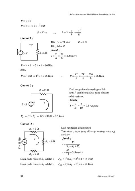 Rangkaian Listrik Bahan Ajar Jurusan Teknik Elektro Ramgkaian