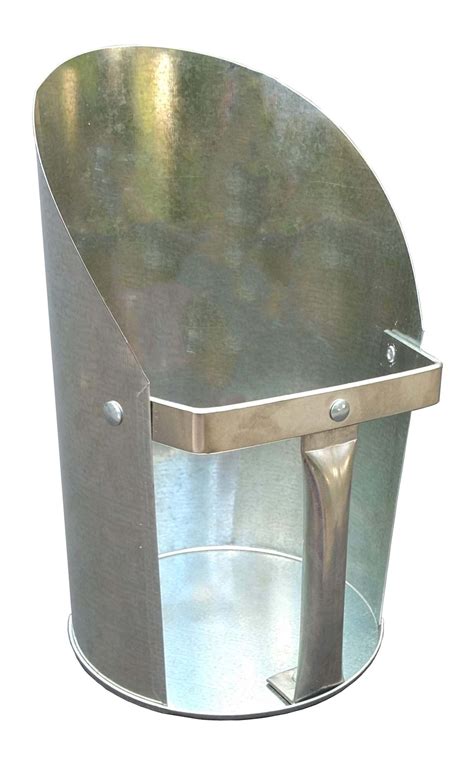 Wild Bird Feed Metal Scoop- Large Galvanized Steel – Twelve Mile Metals