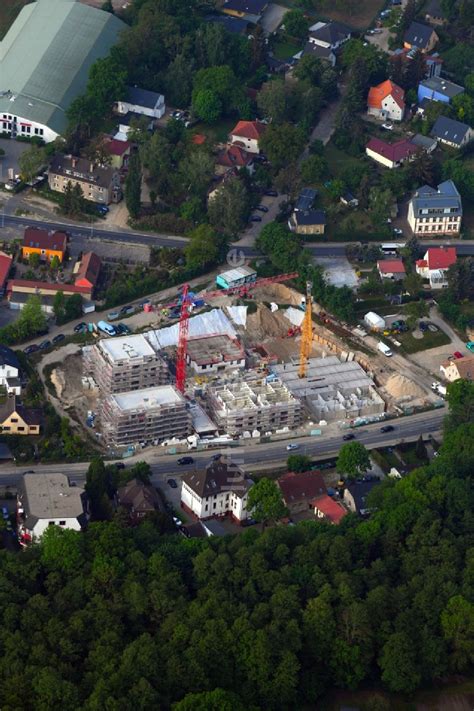 Stahnsdorf Von Oben Baustelle Zum Neubau Einer Mehrfamilienhaus