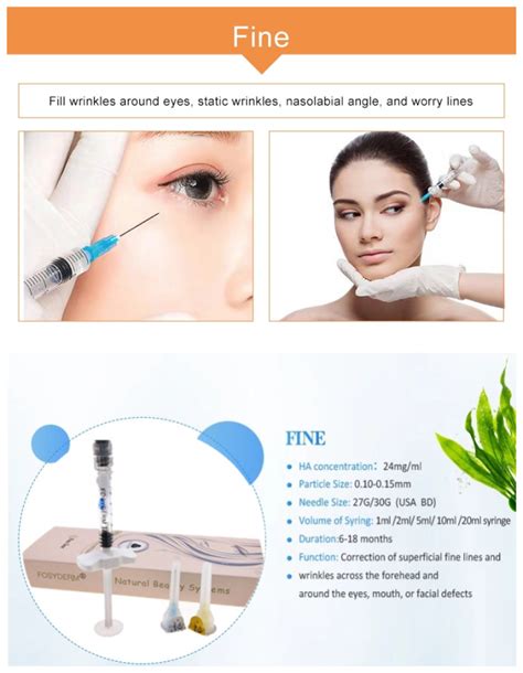 Cross Linked Hyaluronic Acid Dermal Filler With Lidocaine Mg