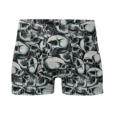 Halloween Catacomb Skull Boxer Briefs Men's Underwear - Sporty Chimp ...