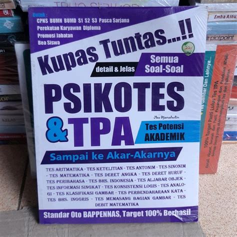 Jual Buku Kupas Tuntas Soal Soal Psikotes Dan Tpa Di Lapak