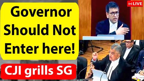 Governor Should Not Enter Here Cji Remarks To Sg Mehta On Shiv Sena