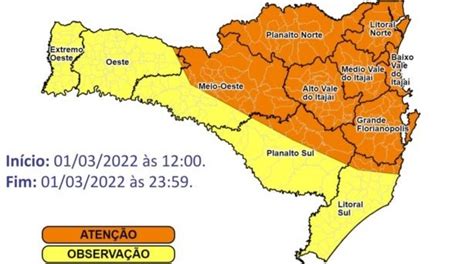 Defesa Civil Alerta Para Temporais Com Risco De Granizo Alagamentos E