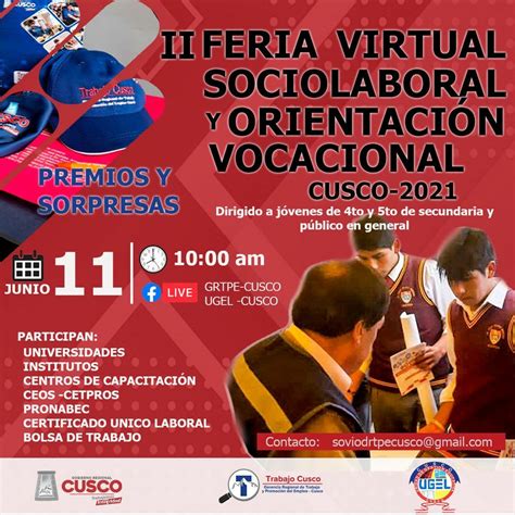 II Feria virtual sociolaboral y orientación vocacional Campañas