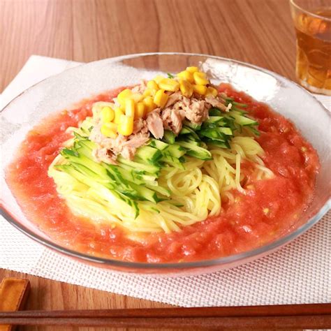 トマトでさっぱり 真っ赤な冷やし中華 作り方・レシピ | クラシル