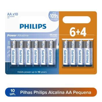 Pilha Aa Pequena Philips Pilhas Comum Aa Alcalina Tipo Modelo A