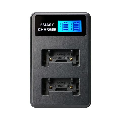 Smart LCD Display USB Dual Charger For LI 40B 42B Nikon EN EL10