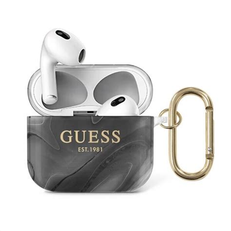 Guess Airpods Kuori Shiny Marble Musta Gigantti Verkkokauppa