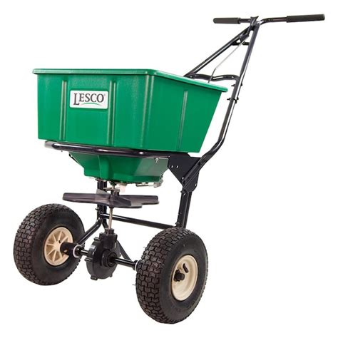 Lesco 50-lb Pro Broadcast Fertilizer Spreader in the Push Spreaders ...