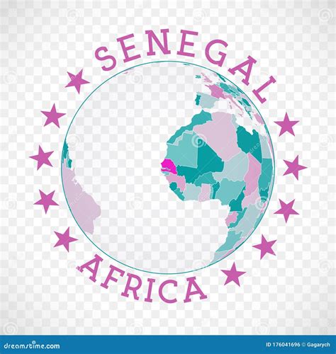 Senegal Round Logo Stock Vector Illustration Of Design