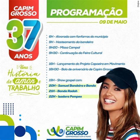 Portal Da Prefeitura Municipal De Capim Grosso Confira A Programação