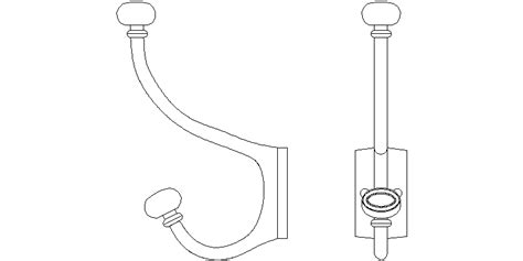 Clothes Hanger In Autocad Cad Library