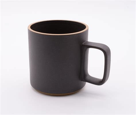 Hasami Porcelain Black Glazed Ceramic Mug Cup Medium Zen Minded