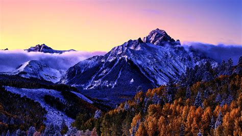 Mount Sneffels Wallpaper 4K, Colorado, Snow covered