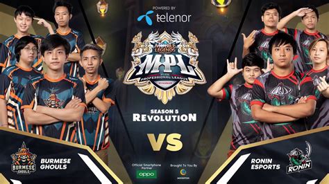 Mpl Mm S Grand Finals Burmese Ghouls Vs Ronin Esports Game Youtube