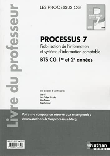 Processus Bts Cg Re Et Me Ann Es Les Processus Cg Professeur