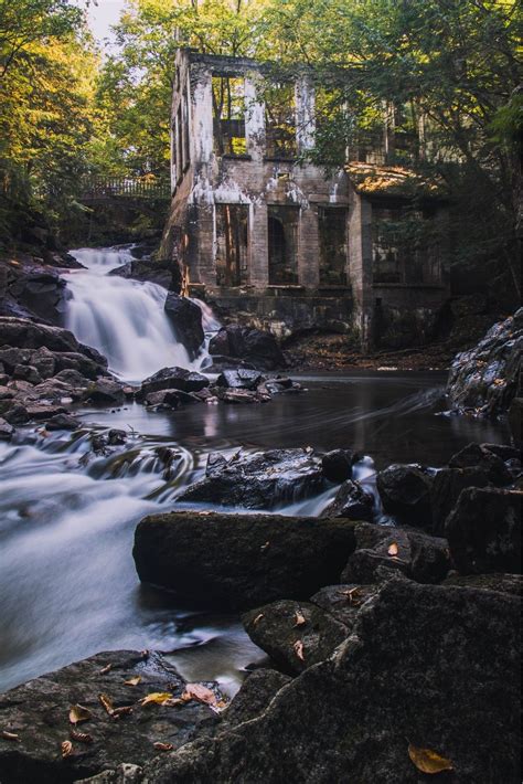 Classic Shot Of The Carbide Wilson Ruins In The Gatineau Park