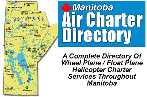 Manitoba Air Charter Directory Charter Flight Network