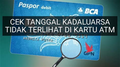 Cara Cek Kadaluarsa Kartu ATM BCA YouTube