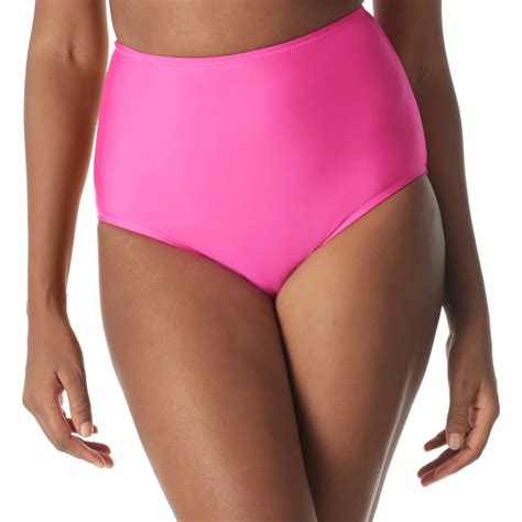 Relleciga Women S Neon Rose High Waisted Bikini Bottom Size Large