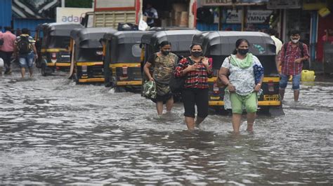 Mumbai Rains Heavy Downpour In City Local Train Bus Services Hit Due