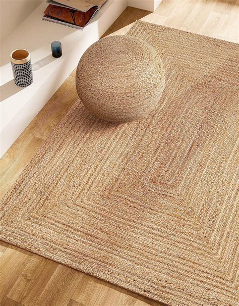 Casa Pura Natural Jute Rug Modern Living Room Rug Natural Fibre