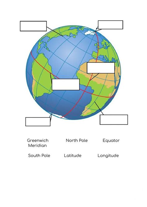 Globe interactive worksheet | Worksheets, Holiday assignment, Online ...