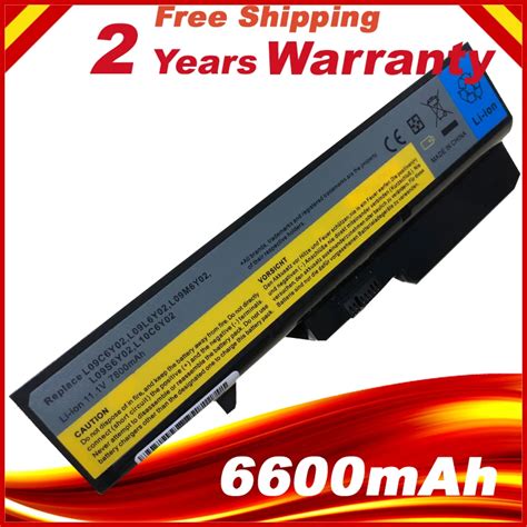 6600mAh Células de Bateria Para Lenovo IdeaPad G560 9 G565 G570 G575