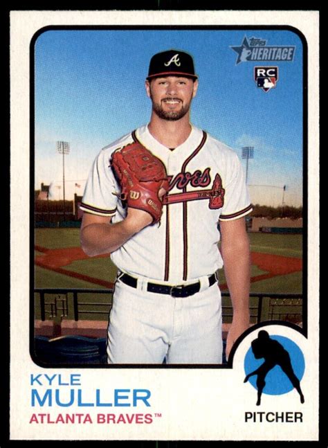 Kyle Muller 2022 Topps Heritage Rookie Card RC 280 Atlanta Braves