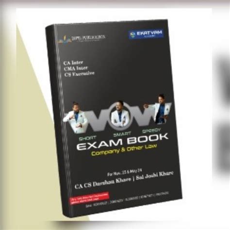 CA Inter Law Wow Book By CA Darshan Khare