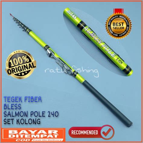 Jual Joran Tegek Ruas Pendek Bless Salmon Pole 180 210 240 270 300 360