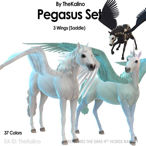 Pegasus Set With 3 Open Wings That Work Like A Saddle I Really Hope