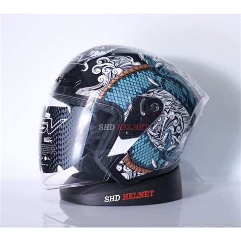 Jual Helm Half Face RSV New Windtail Ryujin Dragon Special Graphic