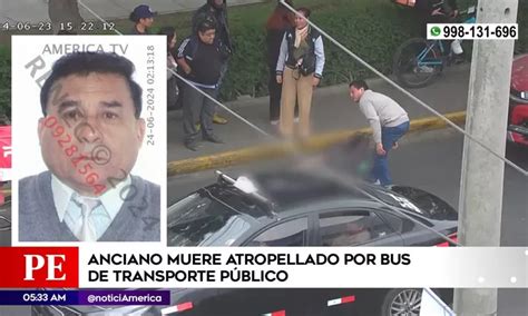 Miraflores Adulto mayor murió atropellado por bus