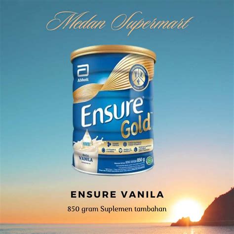 Jual Abbott Ensure Gold Vanila Cokelat 850gr 380g Susu Vanilla Coklat