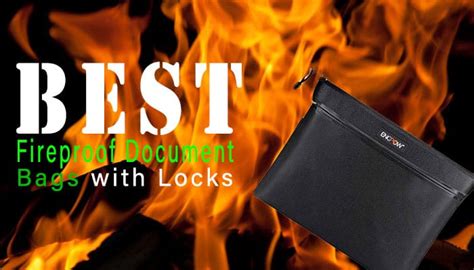 Best Fireproof Document Bag With Lock Home Security Planet