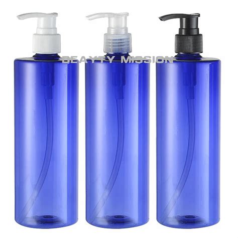 Pcs Ml Blue Lotion Pump Shampoo Bottle Containers For Cosmetic