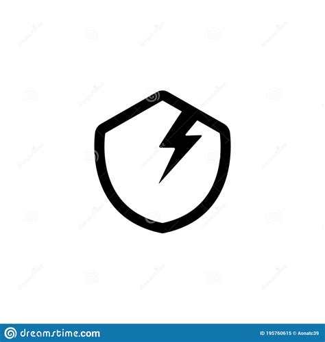 Broken Shield Icon Vector Isolated On White Stock Vector Illustration Of Feckless Design