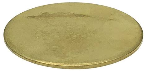 Brass Wheel Blank Disc 3 14 Diameter X 059 Thick