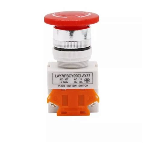 Jual Emergency Stop Push Button Switch LAY37 11ZS DSPT NO NC 660V AC