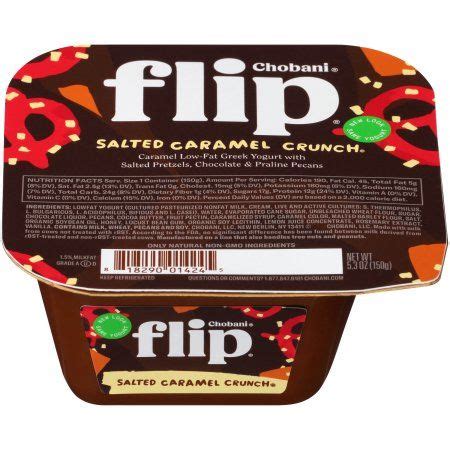 Chobani Flip Low Fat Greek Yogurt Salted Caramel Crunch 4 5 Oz