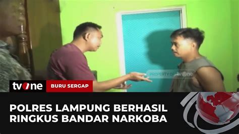 Gerebek Bandar Narkoba Polres Lampung Temukan Barang Bukti Berupa Sabu