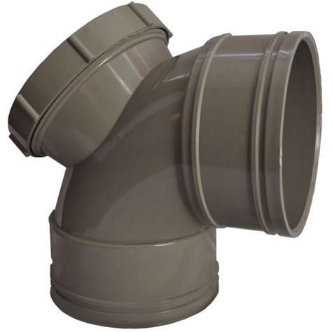 Double Socket Solvent Soil Pipe Degree Bend Grey On Demand Supplies