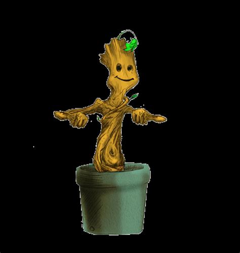 Groot dancing by VanessaBettencourt on DeviantArt