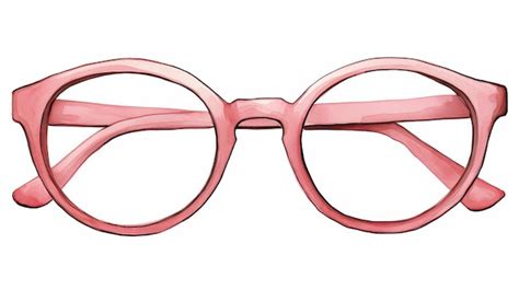 Eyecatching watercolor clip art featuring stylish eyeglasses | Premium ...