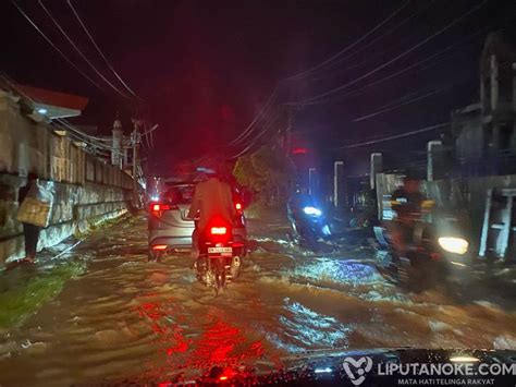 Tiap Sudut Pekanbaru Digenangi Air Setelah Diguyur Hujan BMKG