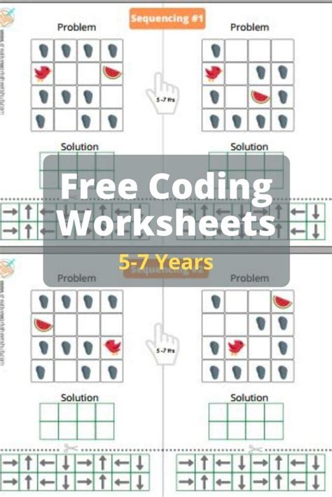 Free Printable Coding Worksheets